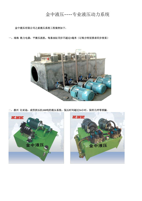 水利工程液压系统，水闸门液压系统，液压系统工程