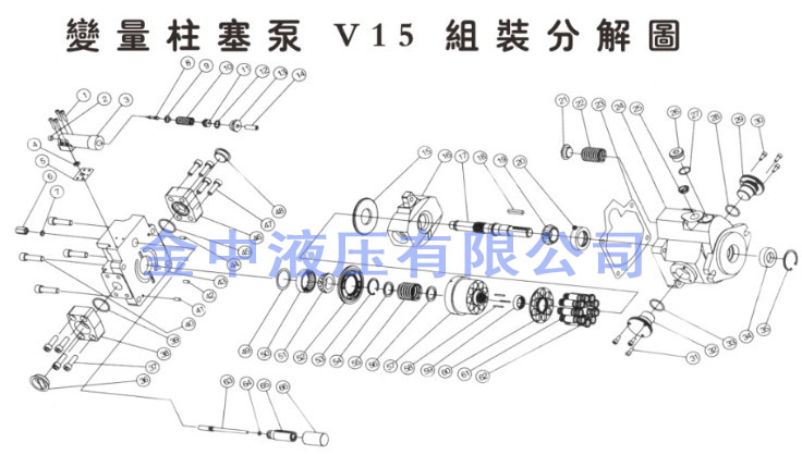 液压柱塞泵解剖图