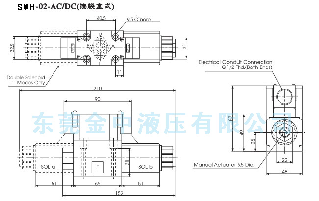 G02电磁阀|接线盒式电磁换向阀|液压阀